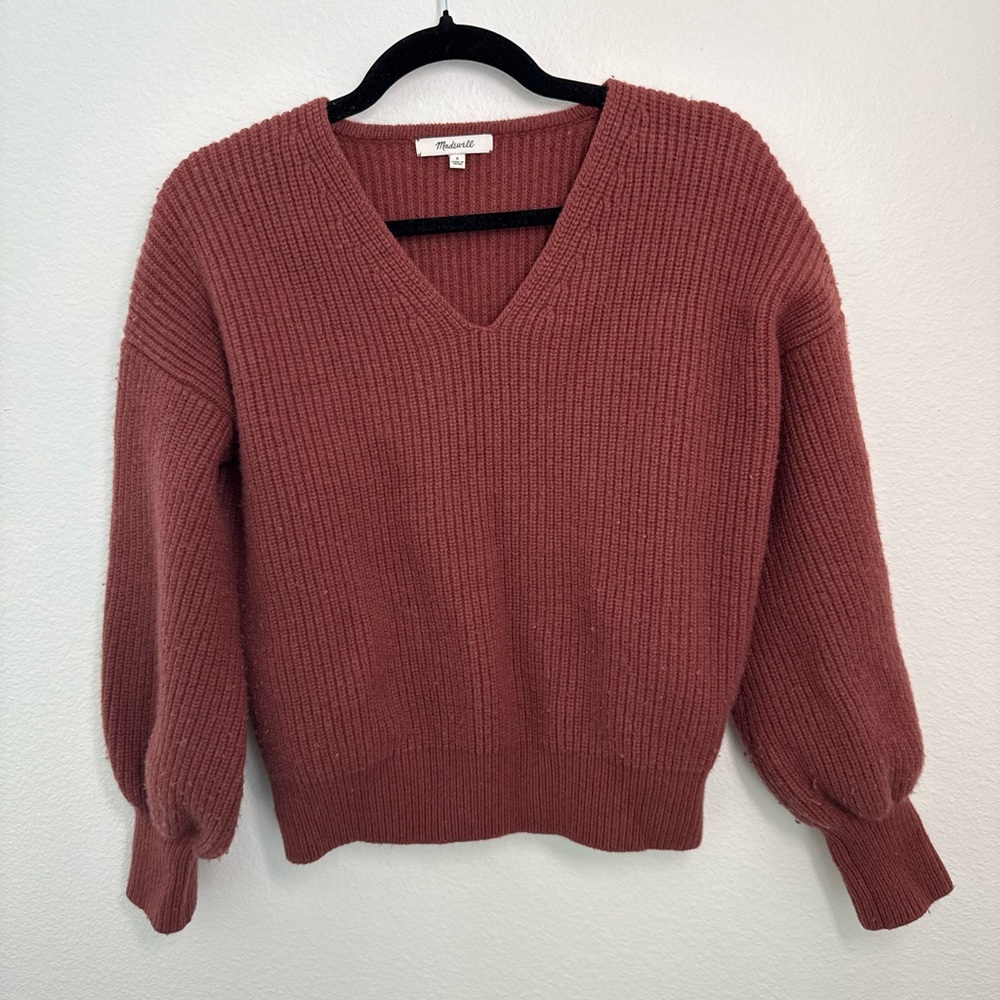 Madewell Women's Burnt Orange Sweater